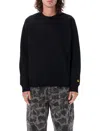 Carhartt Raglan-sleeve Crewneck Sweatshirt In Black