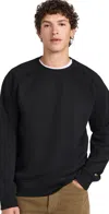 Carhartt Raglan-sleeve Crewneck Sweatshirt In Black/gold