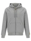 Carhartt Work In Progress Chase Cotton Blend Zip-up Hoodie In Gray