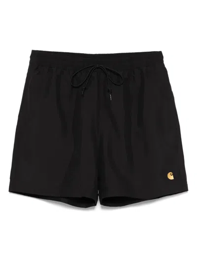 Carhartt Work In Progress Chase Swim Trunks In Black