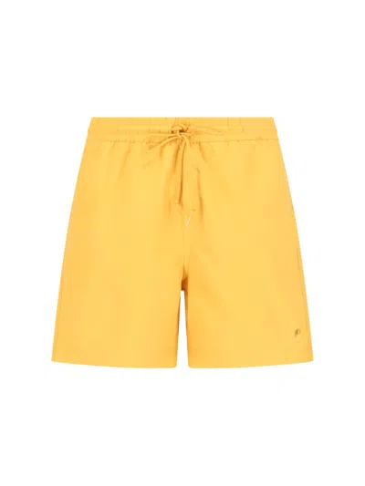 Carhartt 'chase Swim Trunk' Swim Shorts In Yellow