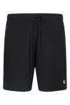 Carhartt Chase Swim Trunk Elasticated Waistband In Black
