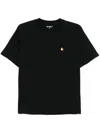 Carhartt S/s Chase T-shirt Men Black In Cotton In Black