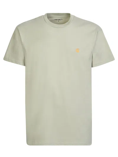 Carhartt Green Chase T-shirt In 2o2xx Frosted Green