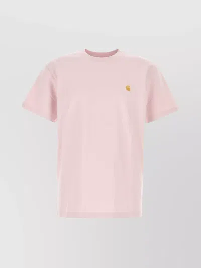 CARHARTT CHASE T-SHIRT S/S EN COTON ROSE PASTEL