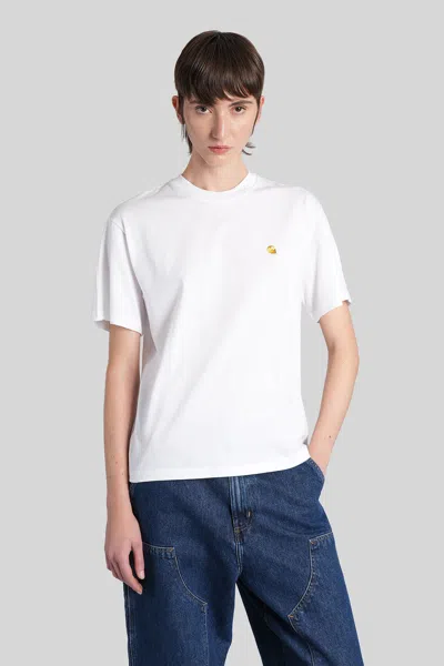 Carhartt Chase T-shirt T-shirt In White Cotton