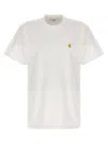 Carhartt Short Sleeve Chase T Shirt White Gold In White
