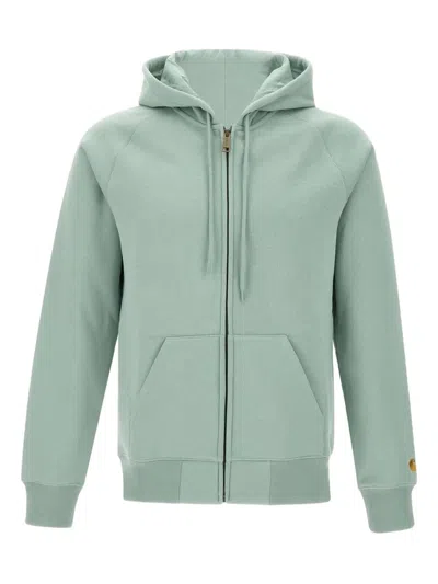 Carhartt Chase Zip-up Hoodie In Green