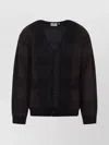 Carhartt Checked Pattern Long Sleeve Cardigan In Black