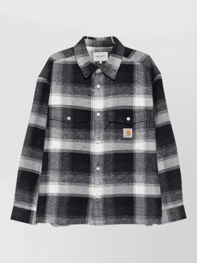Carhartt Checked Shirt Jacket In Blue
