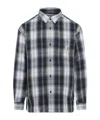 Carhartt Work In Progress Blanton Loose Fit Plaid Button-up Shirt In Gray