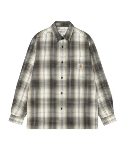 Carhartt Checkered Shirt In Gray