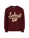 Carhartt Long Sleeve Ribbed Cuff Crew Neck Sweater In Burgundy