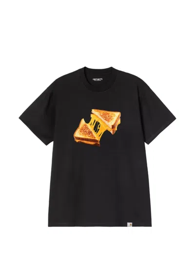 Carhartt Cheese Toast Graphic-print T-shirt In Black