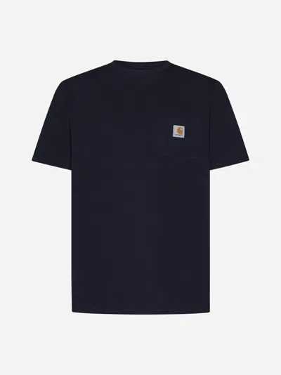 Carhartt Short Sleeve T-shirt<br/>s/s Pocket T-shirt In Dark Navy