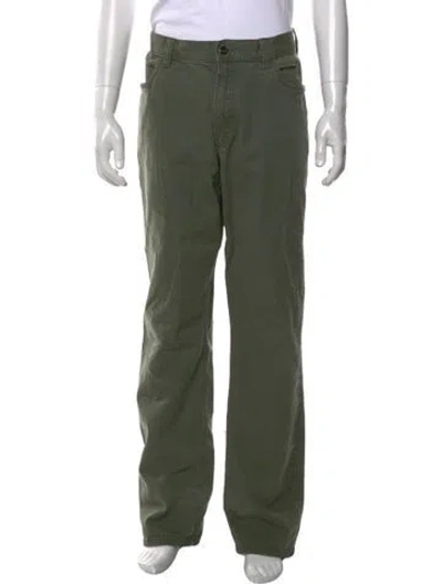 Pre-owned Carhartt Chinos In Green