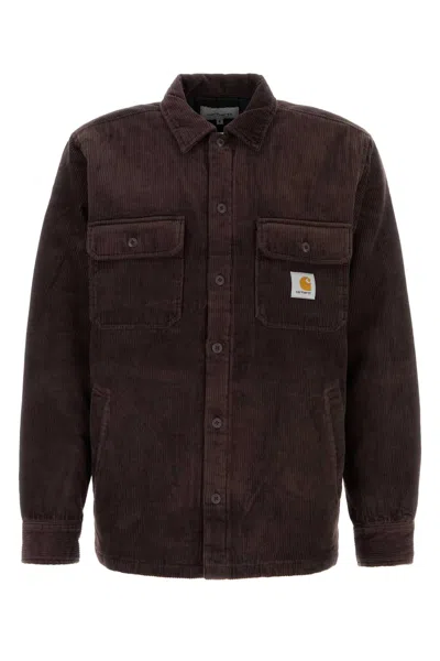 Carhartt Chocolate Corduroy Whitsome Shirt Jacket In Brown