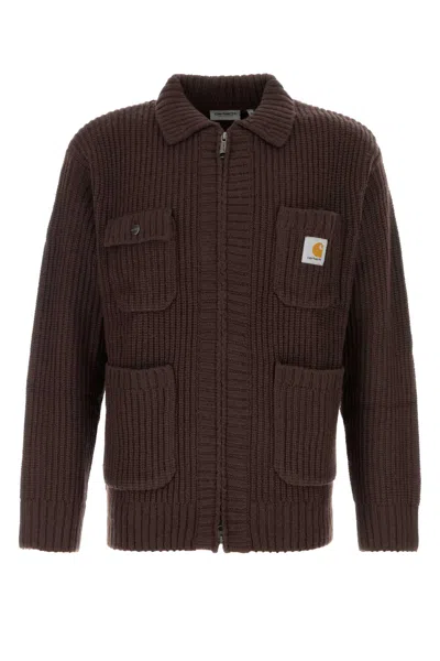 CARHARTT CHOCOLATE KNIT CHORE KNIT JACKET