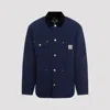 Carhartt Og Double Front Blue Organic Cotton Jacket In Blue
