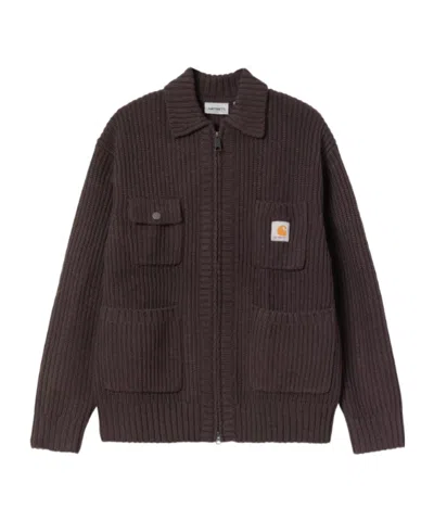 Carhartt Chore Knit Jacket In Brown