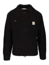 Carhartt Wip Chore Knitted Jacket In Black