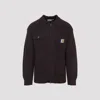 Carhartt Knit Jacket With Collared Design And Pockets In Animal Print