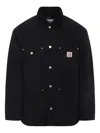 Carhartt Wip Structured Organic Cotton Casual Jacket In Black