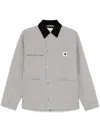 Carhartt Clapton Gray Jacket With Pockets In Grey