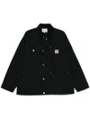Carhartt Michigan Coat Cotton Long Jacket In Black