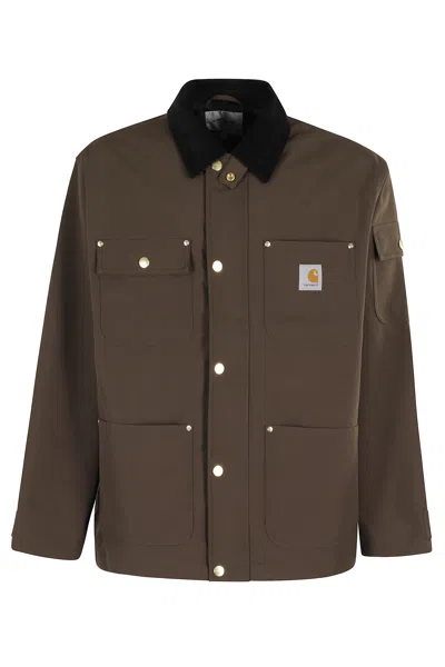 Carhartt Clapton Jacket In Brown