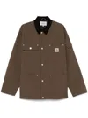 Carhartt Work In Progress Clapton Water Repellent Nylon Jacket In Brown