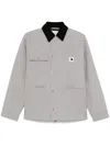 Carhartt Clapton Gray Jacket With Pockets In Grey