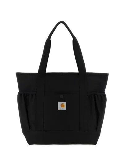 Carhartt Clapton Multi-pocket Tote Bag In Black