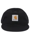 Carhartt Clarton Curved Brim Baseball Cap With Vents In Black
