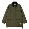 Carhartt Clarton Coat In Jbxx Office Green Black