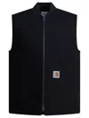 Carhartt Mens Black Classic Logo-embroidered Cotton Vest In Black