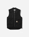 Carhartt Canvas Waistcoat Front Pockets Sleeveless Design In Black