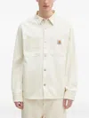 Carhartt Wip Logo-patch Button-up Shirt In Neutral