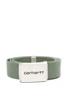 Carhartt Wip Clip Belt Chrome In 绿色
