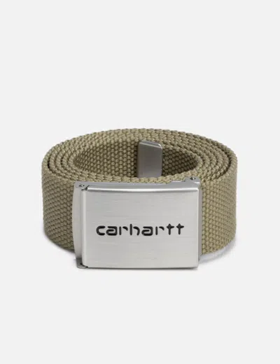 Carhartt Clip Belt Chrome In Green