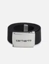 Carhartt Clip Belt Chrome In Black