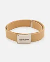 Carhartt Clip Belt Chrome In Beige