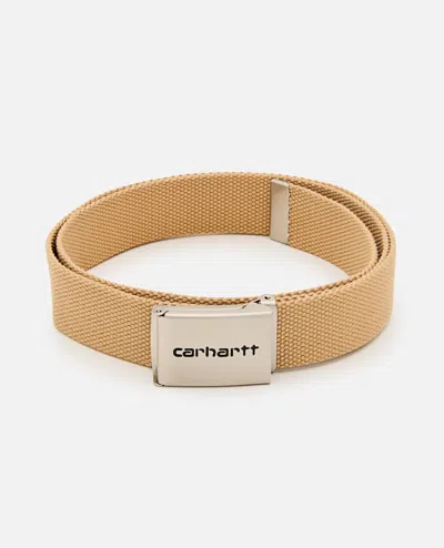 Carhartt Clip Belt Chrome In Brown