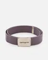 Carhartt Clip Belt Chrome In Grey