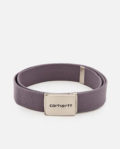 Carhartt Clip Belt Chrome In Purple