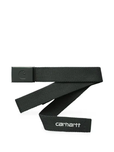 Carhartt C-logo Belt Tonal Polyester Canvas In Black