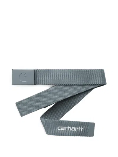 Carhartt C-logo Tonal Belt In Gray
