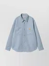 Carhartt Cloudy Sky Walter Shirt Jacket In Blue