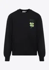 Carhartt Clover Embroidered Sweatshirt In Black