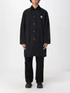 Carhartt Webster Button-fastening Logo-patch Coat In Black